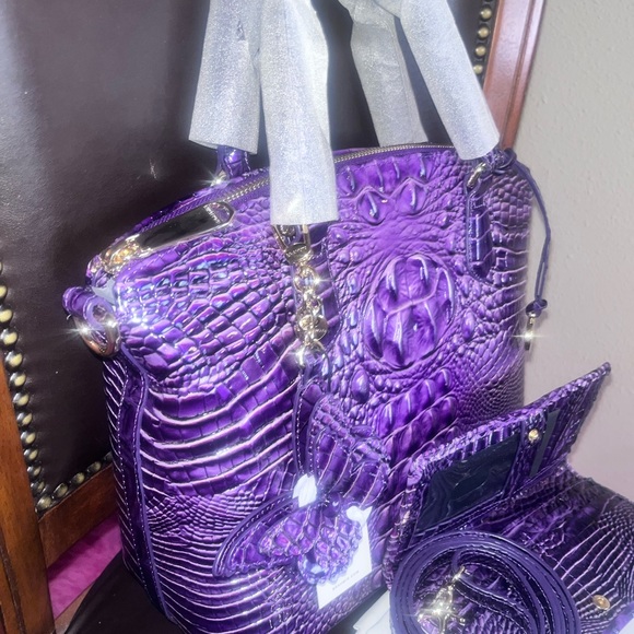 Brahmin Duxbury Ultraviolet Set & Butterfly Tassel - Picture 12 of 16